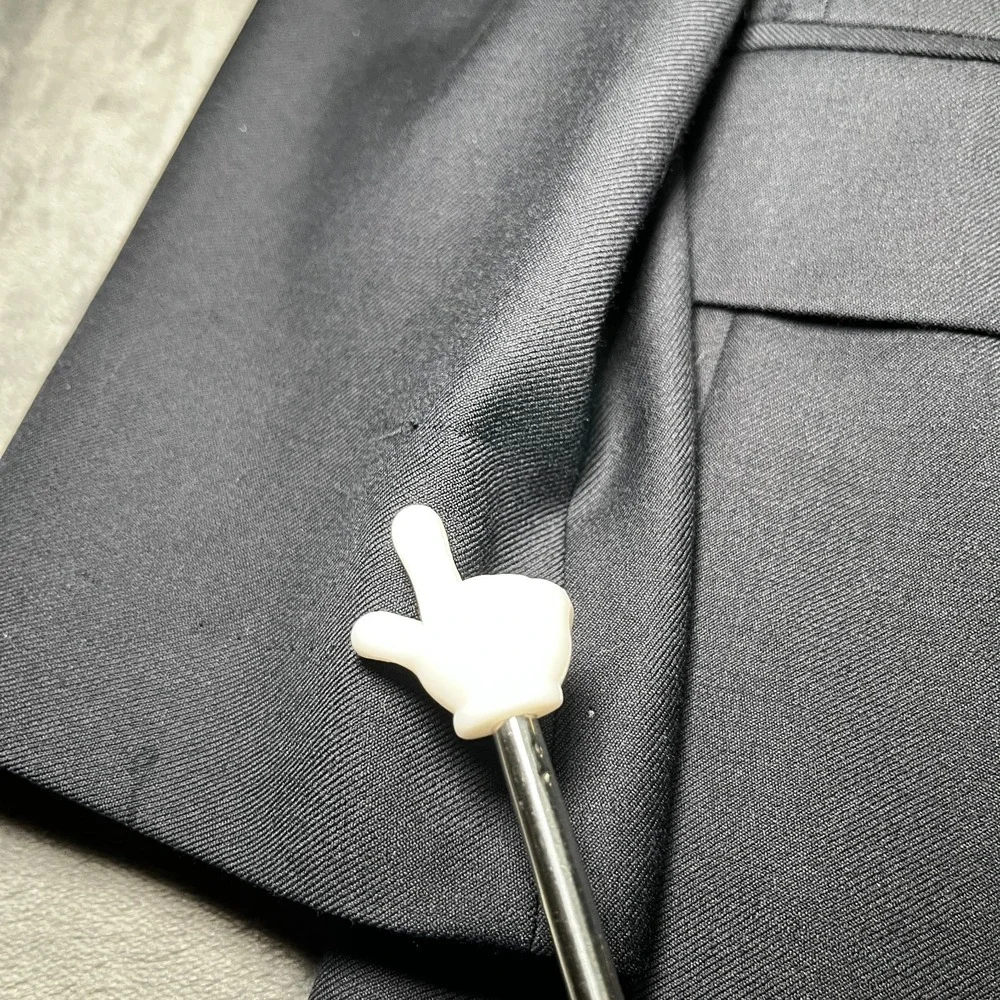 VTG Brooks Brothers Wool Blazer Men's 42R Black 2 Button Gold Made in USA